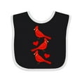 thumbnail image 1 of Inktastic Cardinal Cute Bird Watching Boys or Girls Baby Bib, 1 of 4