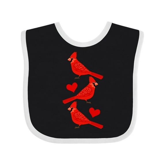 Inktastic Cardinal Cute Bird Watching Boys or Girls Baby Bib