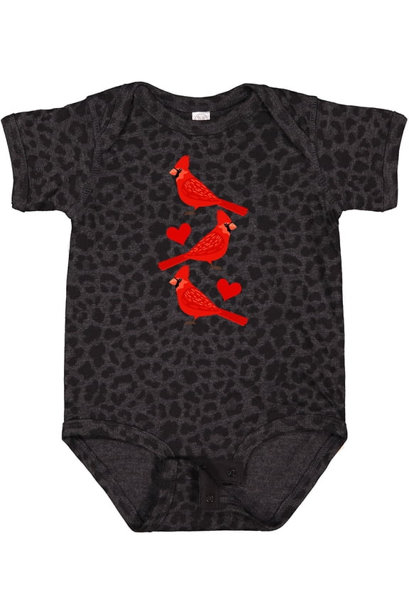 Cardinal Cute Bird Watching Boys or Girls Baby Bodysuit