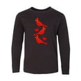 thumbnail image 1 of Inktastic Cardinal Cute Bird Watching Long Sleeve Youth T-Shirt, 1 of 5