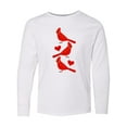thumbnail image 1 of Inktastic Cardinal Cute Bird Watching Long Sleeve Youth T-Shirt, 1 of 5