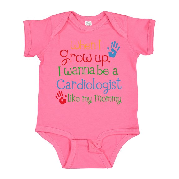 Inktastic Cardiologist Like Mommy Boys or Girls Baby Bodysuit