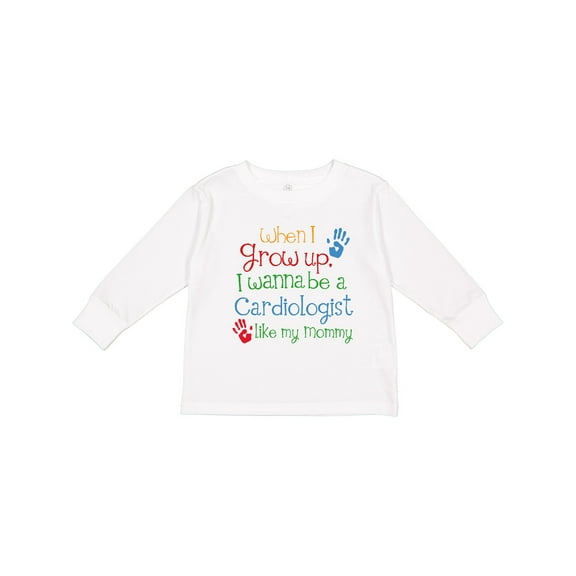 Inktastic Cardiologist Like Mommy Boys or Girls Long Sleeve Toddler T-Shirt