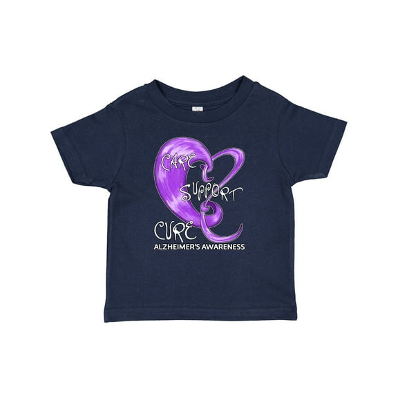 Inktastic Care, Support, Cure- Alzheimers Awareness Boys or Girls Baby T-Shirt