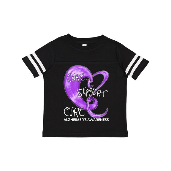Inktastic Care, Support, Cure- Alzheimers Awareness Boys or Girls Toddler T-Shirt