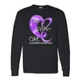 thumbnail image 1 of Inktastic Care, Support, Cure Alzheimers Awareness Long Sleeve T-Shirt, 1 of 5