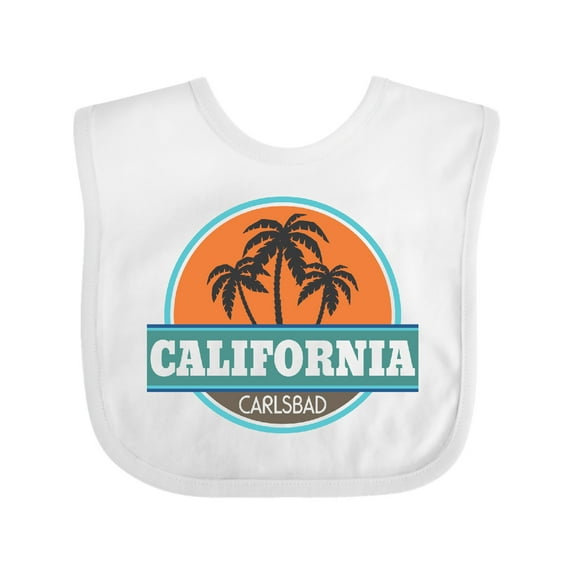 Inktastic Carlsbad California Boys or Girls Baby Bib