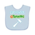 thumbnail image 1 of Inktastic Carpenter in Training Boys or Girls Baby Bib, 1 of 4