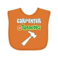 thumbnail image 1 of Inktastic Carpenter in Training Boys or Girls Baby Bib, 1 of 4