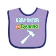 thumbnail image 1 of Inktastic Carpenter in Training Boys or Girls Baby Bib, 1 of 4