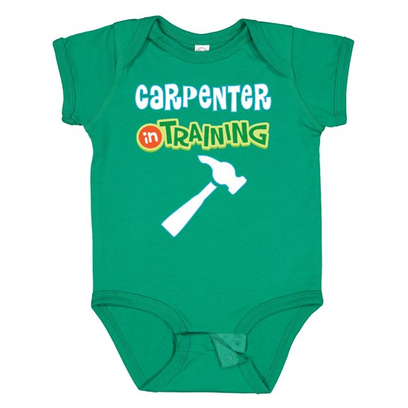 Inktastic Carpenter in Training Boys or Girls Baby Bodysuit