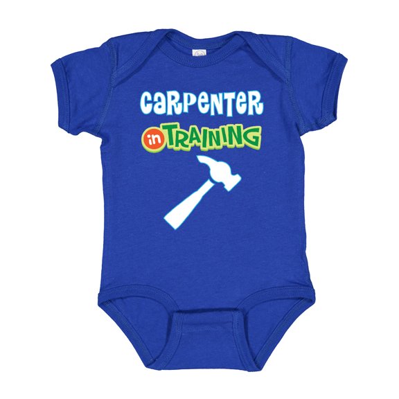 Inktastic Carpenter in Training Boys or Girls Baby Bodysuit