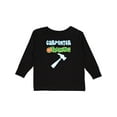 thumbnail image 1 of Inktastic Carpenter in Training Boys or Girls Long Sleeve Toddler T-Shirt, 1 of 5