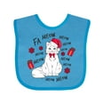 thumbnail image 1 of Inktastic Cat Christmas Music with Santa Hat Boys or Girls Baby Bib, 1 of 4