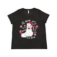 thumbnail image 1 of Inktastic Cat Christmas Music with Santa Hat Women's Plus Size T-Shirt, 1 of 5