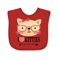 thumbnail image 1 of Inktastic Cat Lover I Love Kitties Girls Baby Bib, 1 of 4