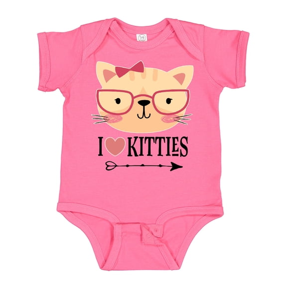 Inktastic Cat Lover I Love Kitties Girls Baby Bodysuit