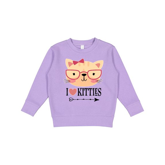 Inktastic Cat Lover I Love Kitties Toddler Sweatshirt