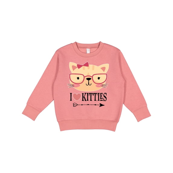 Inktastic Cat Lover I Love Kitties Toddler Sweatshirt