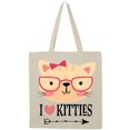 thumbnail image 1 of Inktastic Cat Lover I Love Kitties Tote Bag, 1 of 5