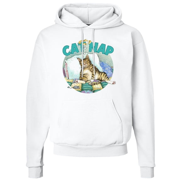 Inktastic Cat Nap Cute Sleeping Cat Adult Hoodie Sweatshirt
