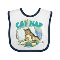 Inktastic Cat Nap Cute Sleeping Cat Boys or Girls Baby Bib