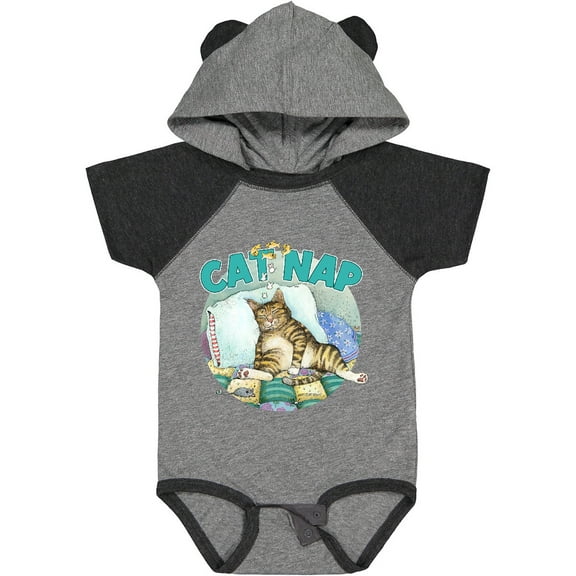 Inktastic Cat Nap Cute Sleeping Cat Boys or Girls Baby Bodysuit