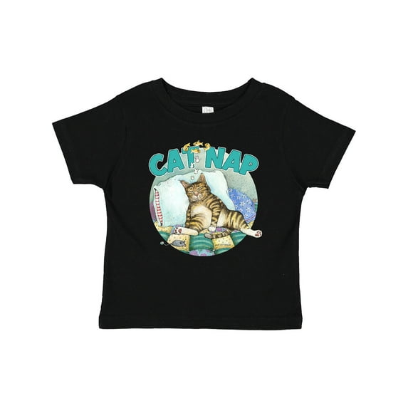 Inktastic Cat Nap Cute Sleeping Cat Boys or Girls Baby T-Shirt
