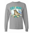 thumbnail image 1 of Inktastic Cat Nap Cute Sleeping Cat Long Sleeve T-Shirt, 1 of 5