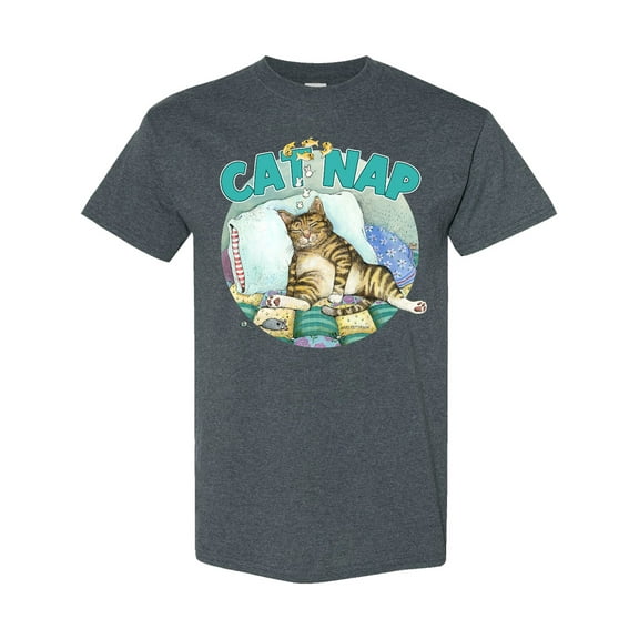 Inktastic Cat Nap Cute Sleeping Cat T-Shirt