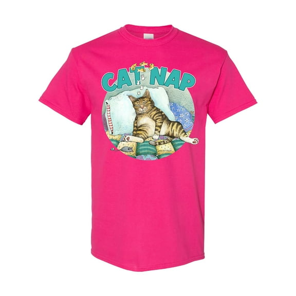Inktastic Cat Nap Cute Sleeping Cat T-Shirt