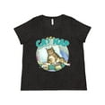 thumbnail image 1 of Inktastic Cat Nap Cute Sleeping Cat Women's Plus Size T-Shirt, 1 of 5