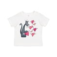 thumbnail image 1 of Inktastic Cat Versus Valentine’s Day Hearts with Wings Boys or Girls Toddler T-Shirt, 1 of 5