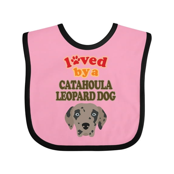 Inktastic Catahoula Leopard Dog Gift Boys or Girls Baby Bib