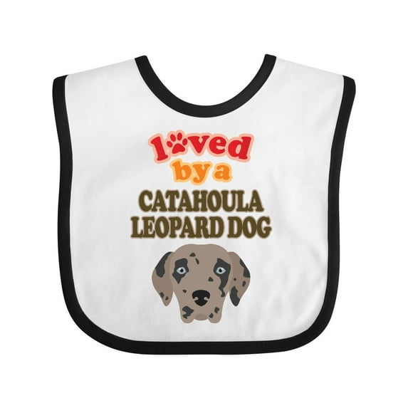 Inktastic Catahoula Leopard Dog Gift Boys or Girls Baby Bib
