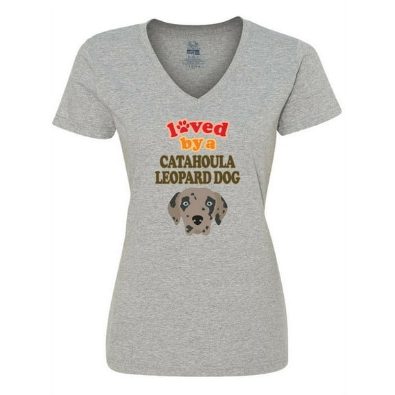 Inktastic Catahoula Leopard Dog Gift Women's V-Neck T-Shirt