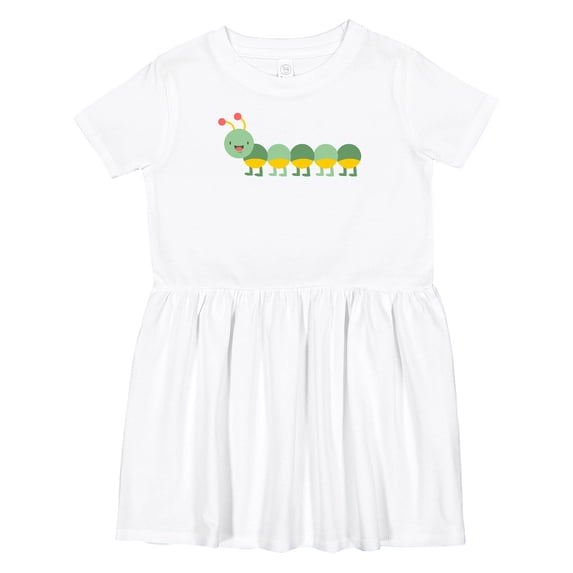 Inktastic Caterpillar 3 Girls Toddler Dress