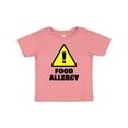 thumbnail image 1 of Inktastic Caution Food Allergy Boys or Girls Baby T-Shirt, 1 of 5