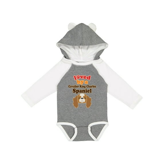 Inktastic Cavalier King Charles Spaniel Dog Boys or Girls Long Sleeve Baby Bodysuit