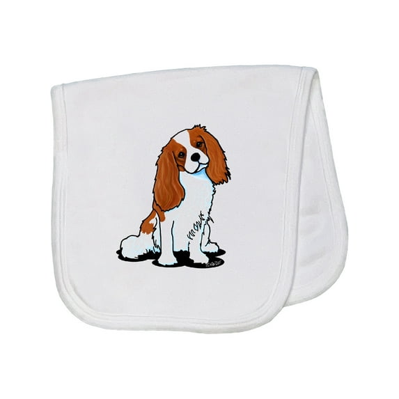 Inktastic Cavalier Spaniel Baby Burp Cloth