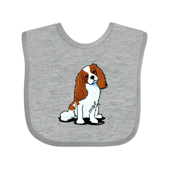 Inktastic Cavalier Spaniel Boys or Girls Baby Bib