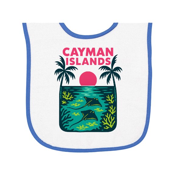 Inktastic Cayman Islands Baby Terry Cloth Bib