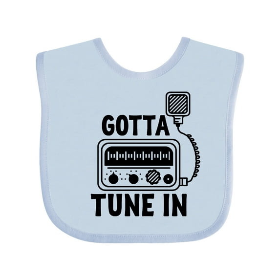 Inktastic Cb Ham Radio Fan Trucker Boys or Girls Baby Bib