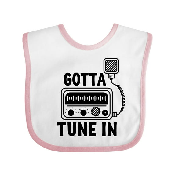 Inktastic Cb Ham Radio Fan Trucker Boys or Girls Baby Bib