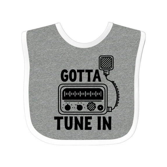 Inktastic Cb Ham Radio Fan Trucker Boys or Girls Baby Bib