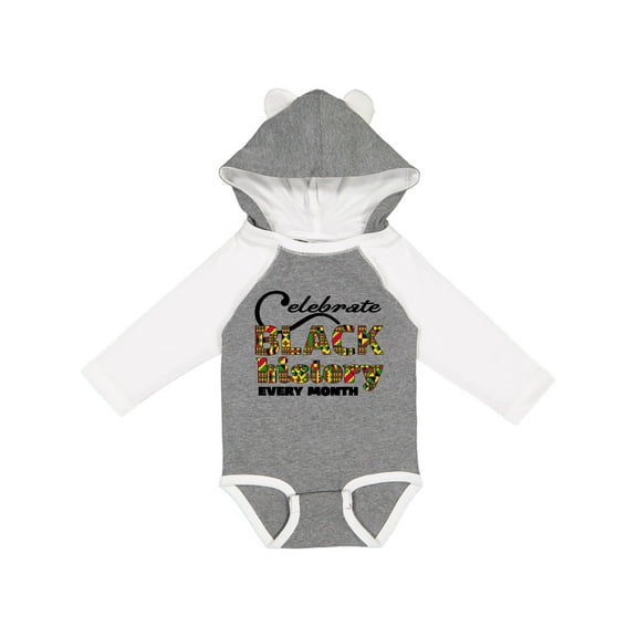 Inktastic Celebrate Black History Every Month Boys or Girls Long Sleeve Baby Bodysuit