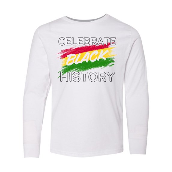 Inktastic Celebrate Black History Long Sleeve Youth T-Shirt