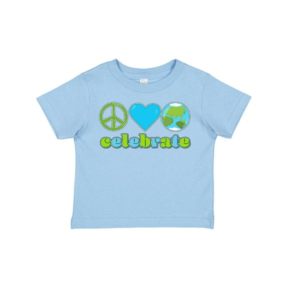 Inktastic Celebrate Earth Day Peace Love Earth Boys or Girls Toddler T-Shirt