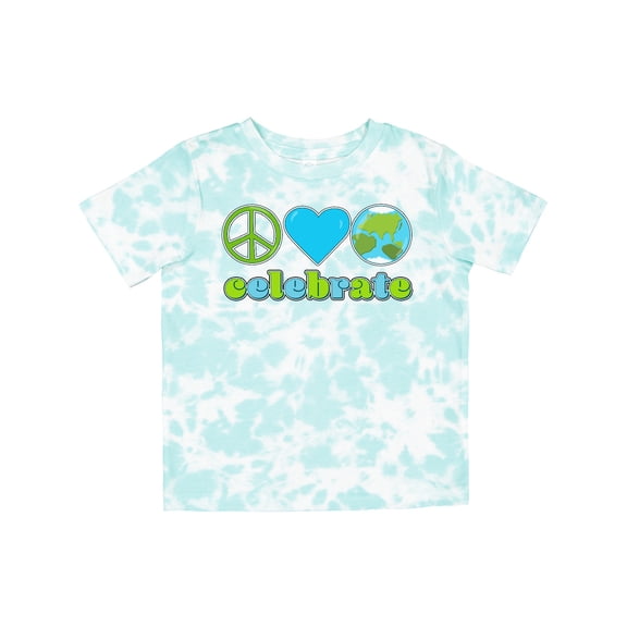 Inktastic Celebrate Earth Day Peace Love Earth Boys or Girls Toddler T-Shirt