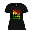 thumbnail image 1 of Inktastic Celebrate Juneteenth 6-19-1865 Women's Plus Size T-Shirt, 1 of 5